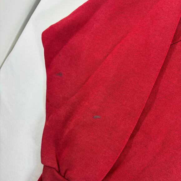 Vintage 80s Wisconsin Badgers Hoodie Mens Large University of Madison Sweatshirt - Picture 6 of 10